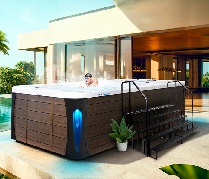 Calspas hot tub being used in a family setting - South Gate