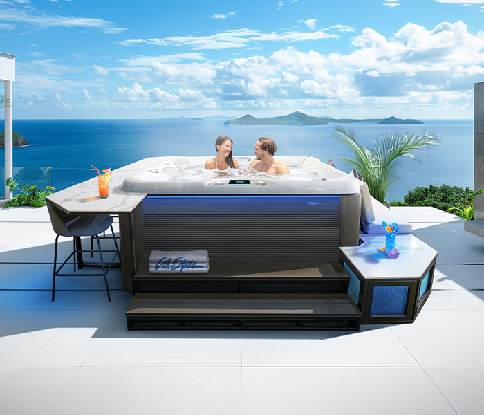 Calspas hot tub being used in a family setting - South Gate